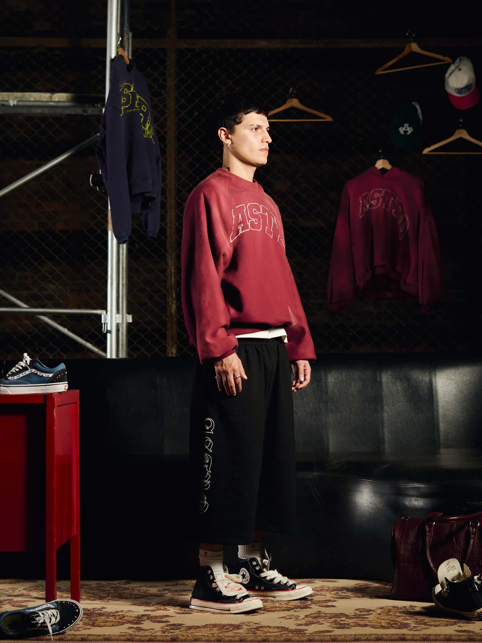 Crewneck Sun Faded — Burgundy - miniatura 3