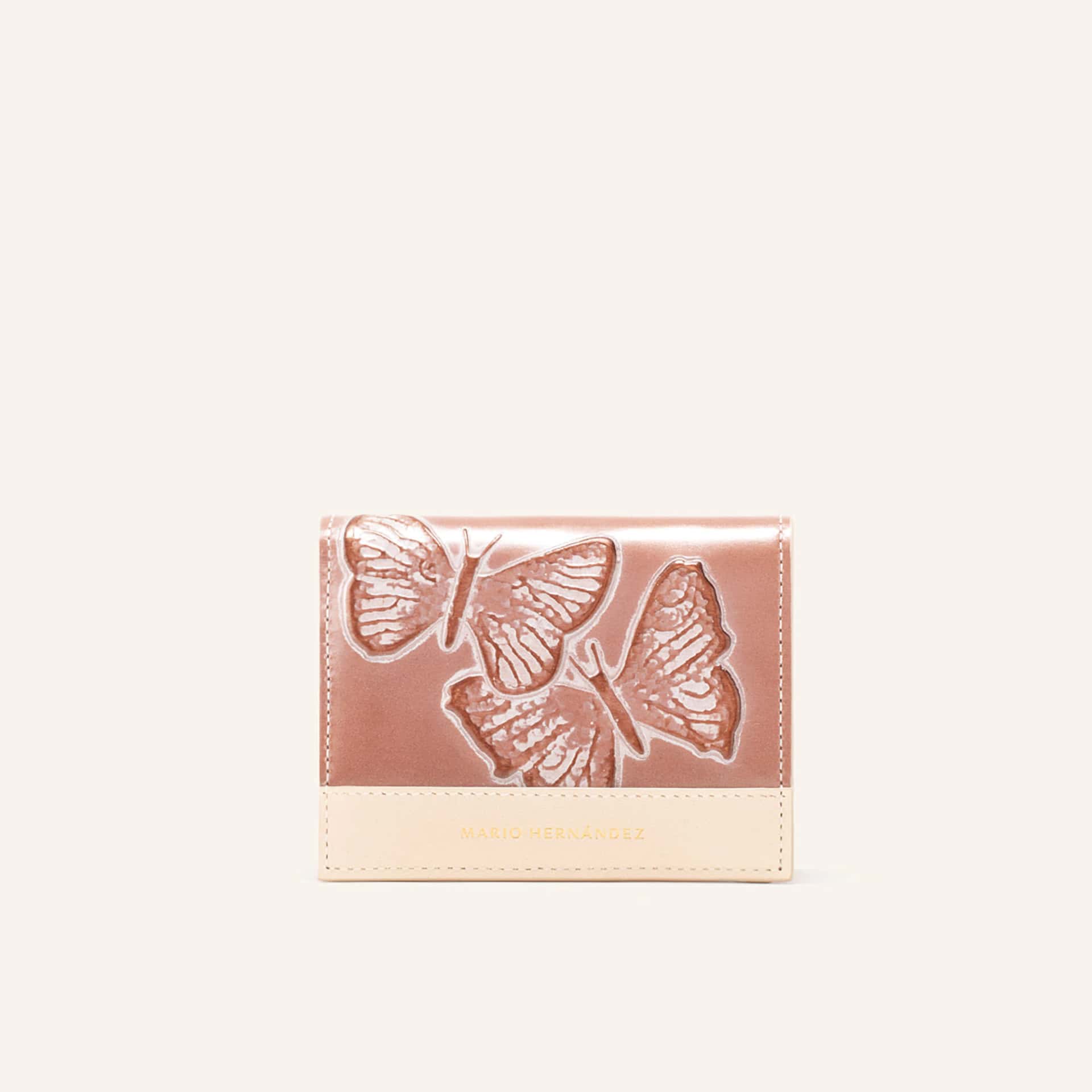 Billetera Lola Mediana Blush Mariposas