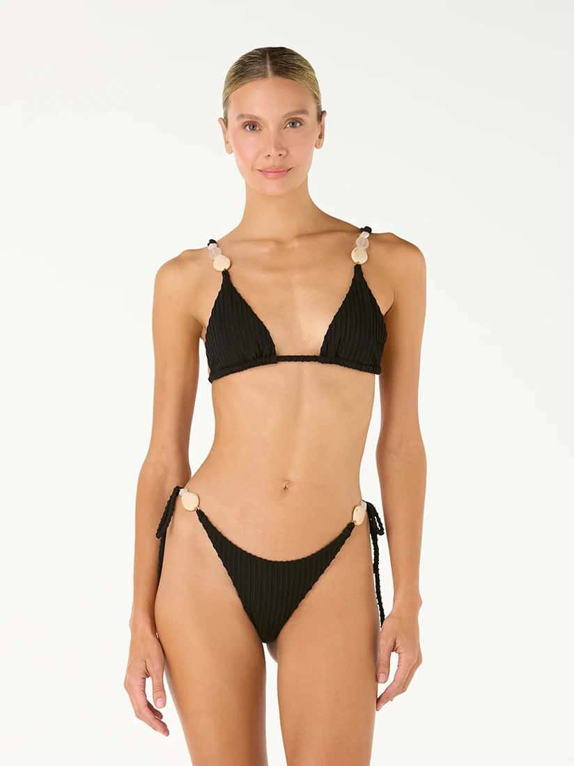 Top de Bikini Kuna Shell Black