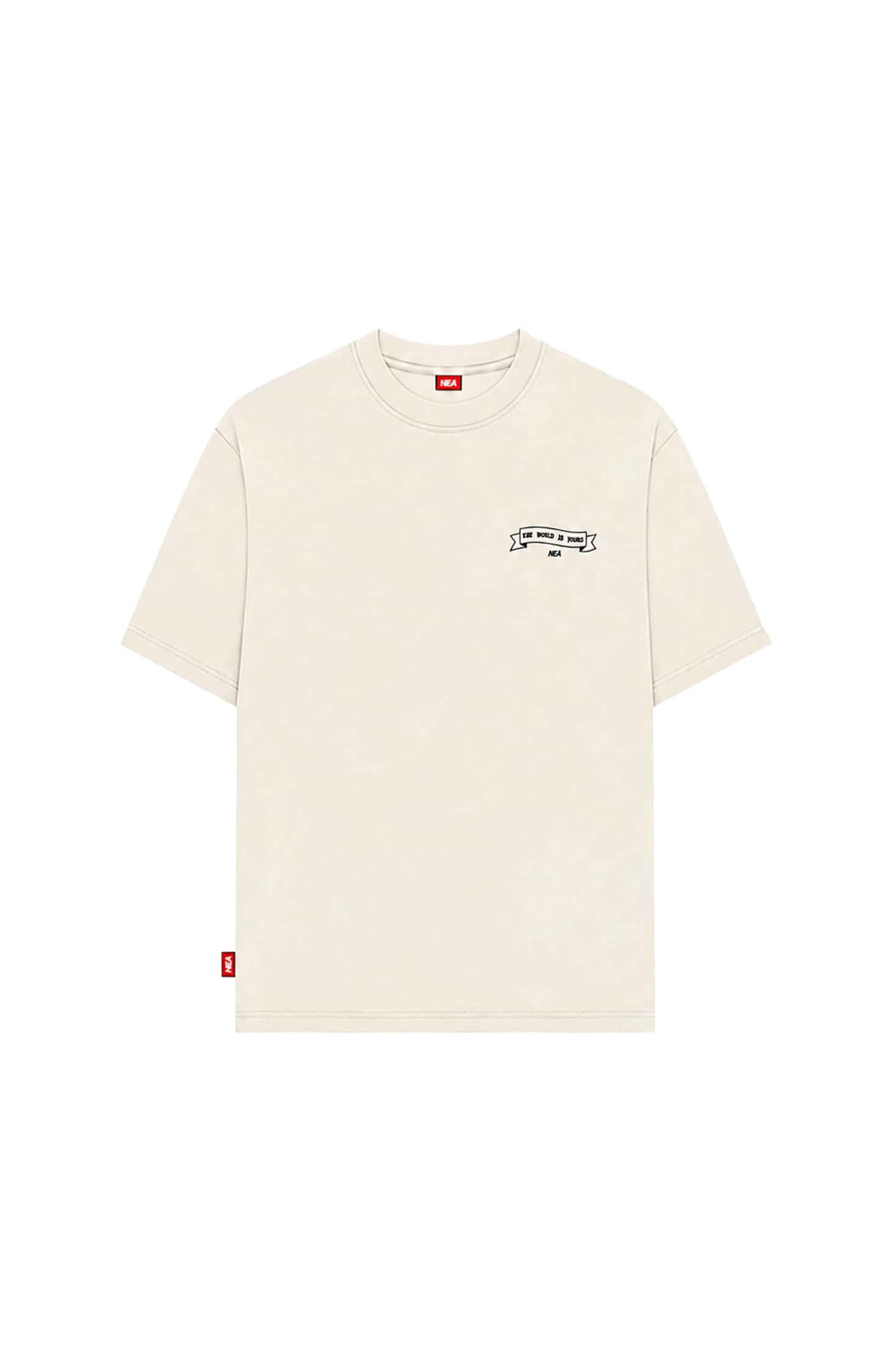 CAMISETA OVERSIZE UNTAMED MARFIL NEA - miniatura 3