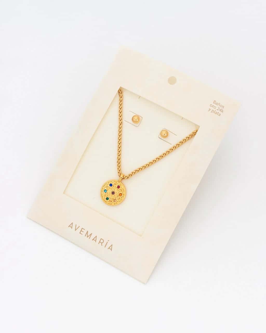 Set Collar Chakras + Aretes - miniatura 1
