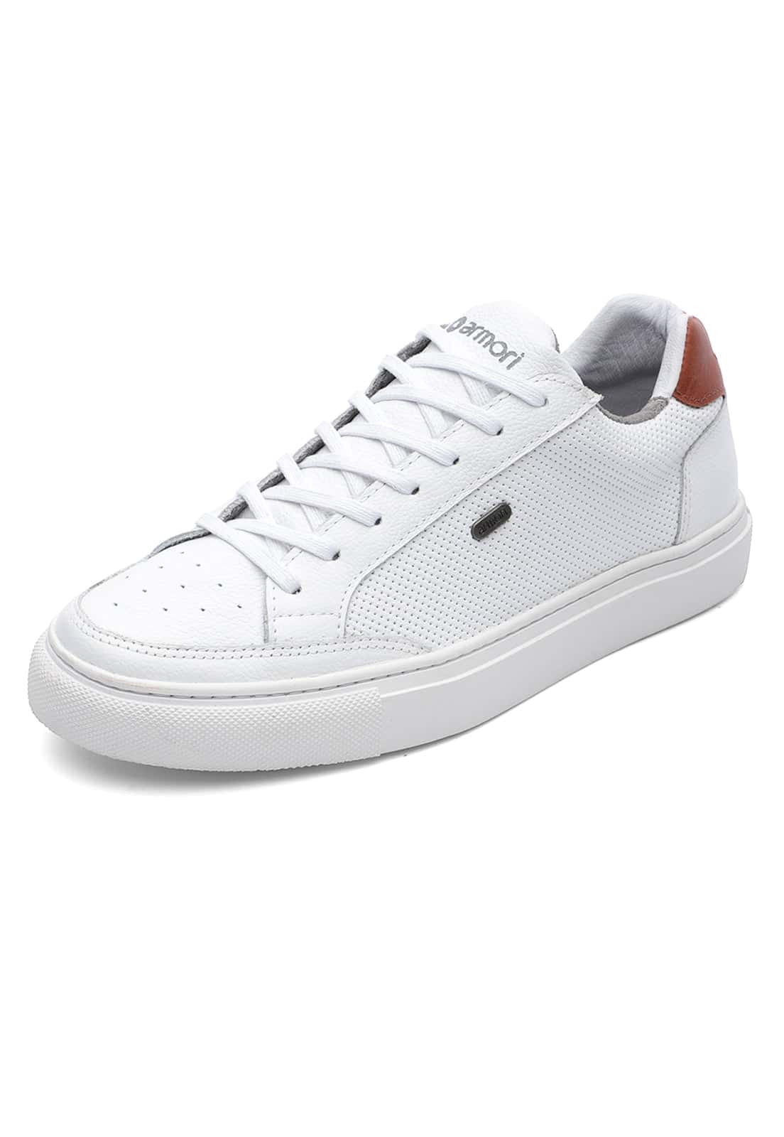 Tenis de cuero para hombre color blanco| Armori x Los Caballeros