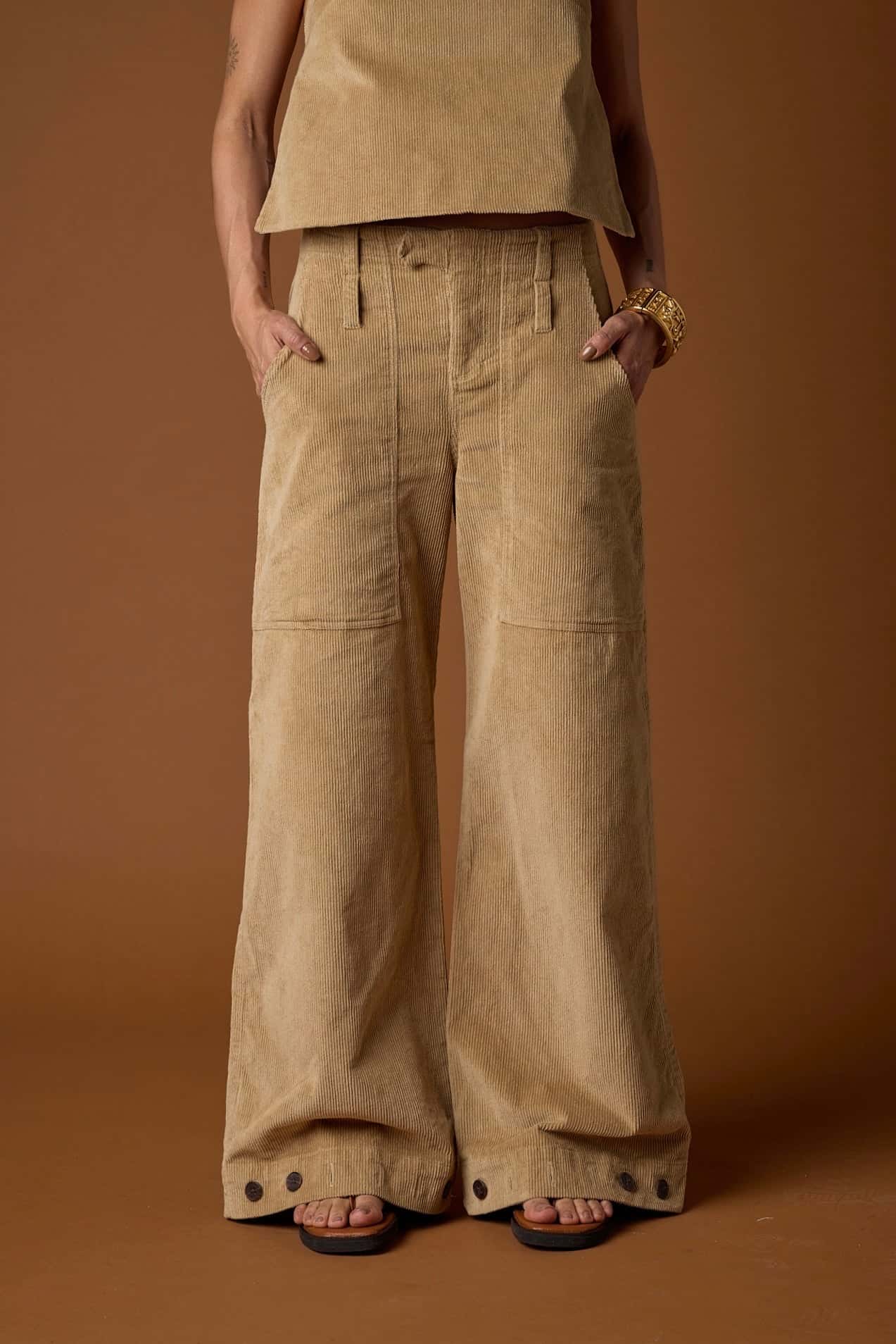 Pantalón Passo Corduroy | Camel