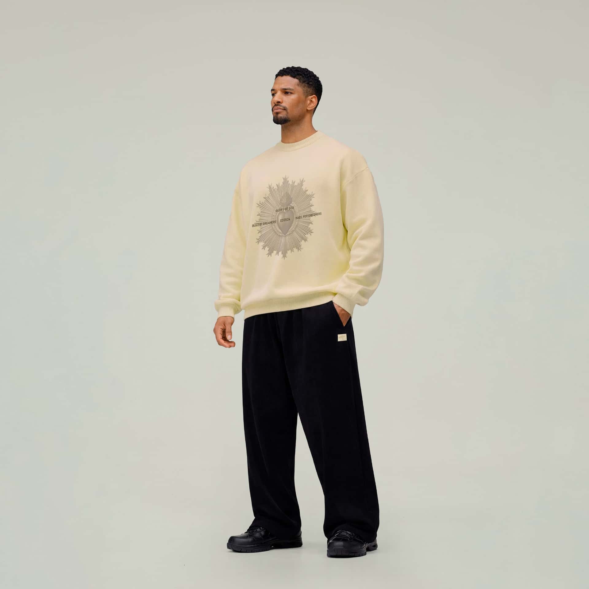 Crewneck Beige - Sacred Heart - miniatura 5