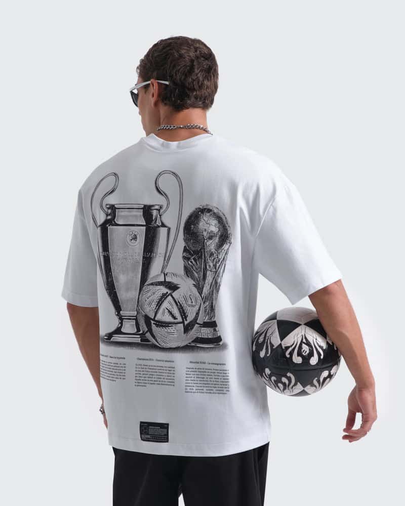 Camiseta Blanca Oversize - Edición The King Of The Game - miniatura 4