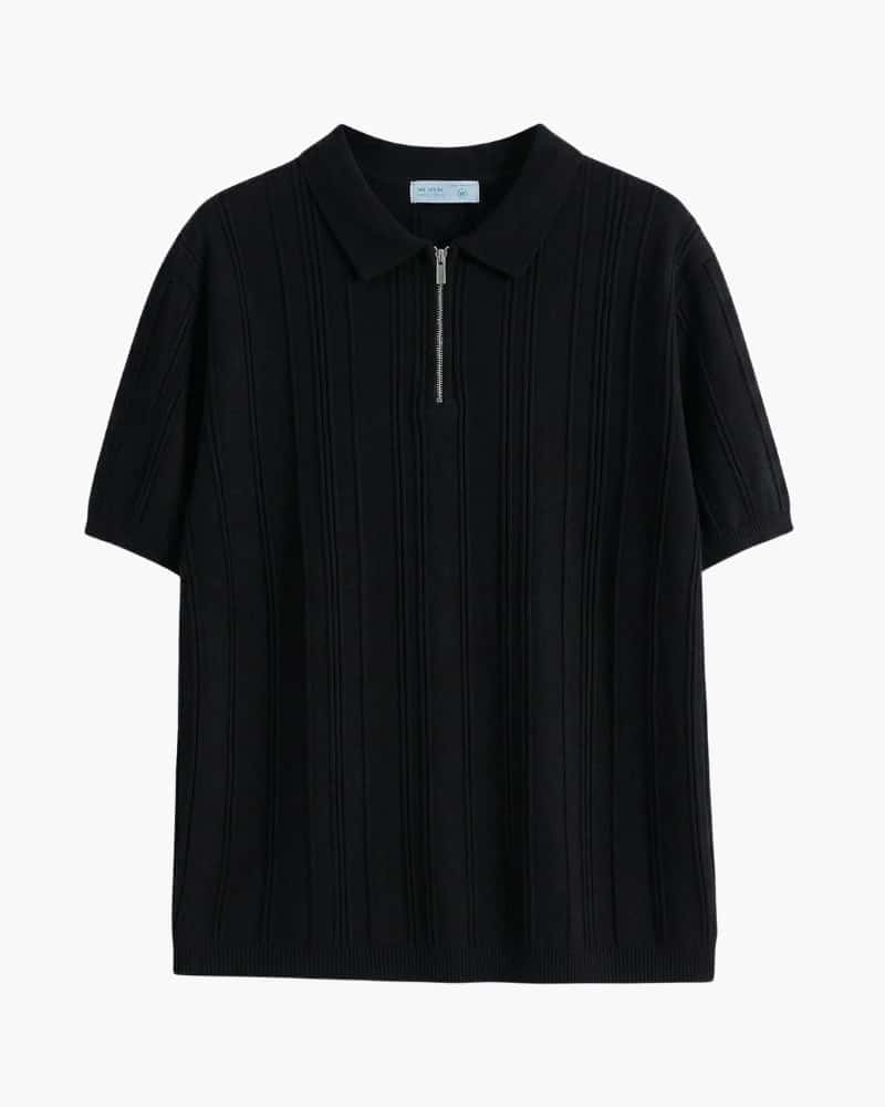 Signature Zip-Up Polo