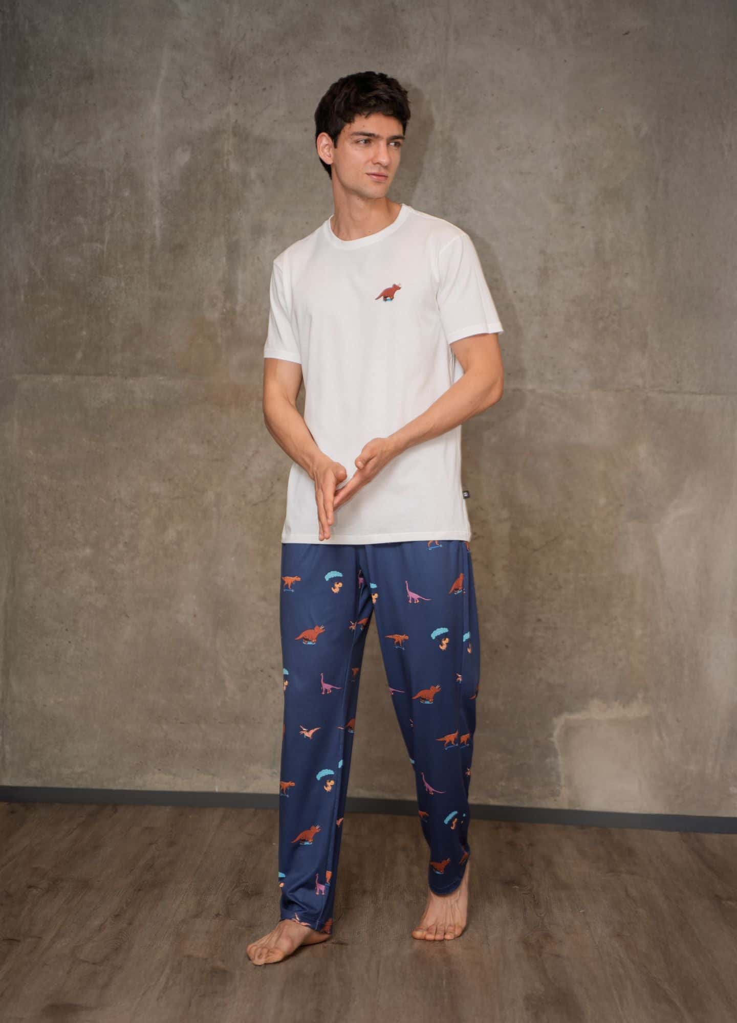 Conjunto Pantalón Dinos - Azul