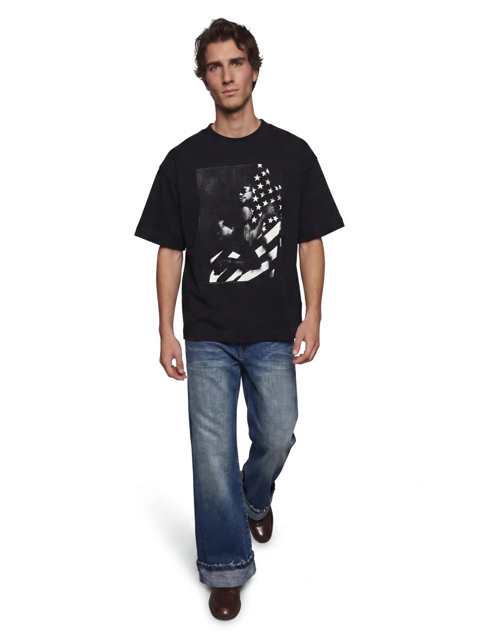 I <3 AMERICA BLACK T-SHIRT - miniatura 5