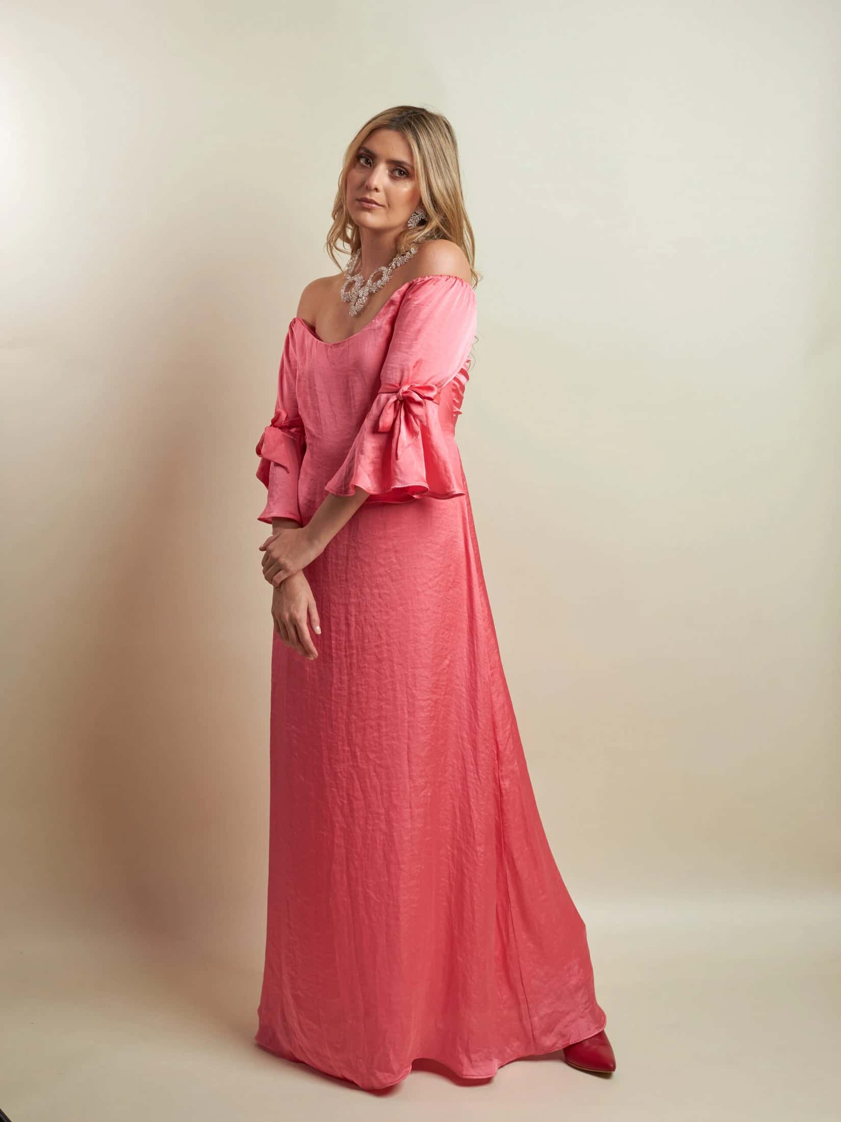 Vestido Sevilla Ii Salmon - miniatura 4