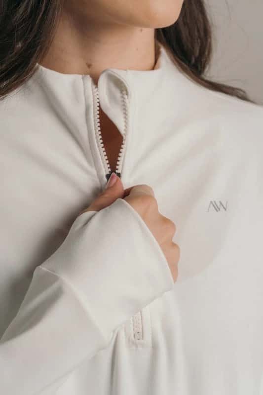 Overzised zip neck  Crudo - miniatura 2