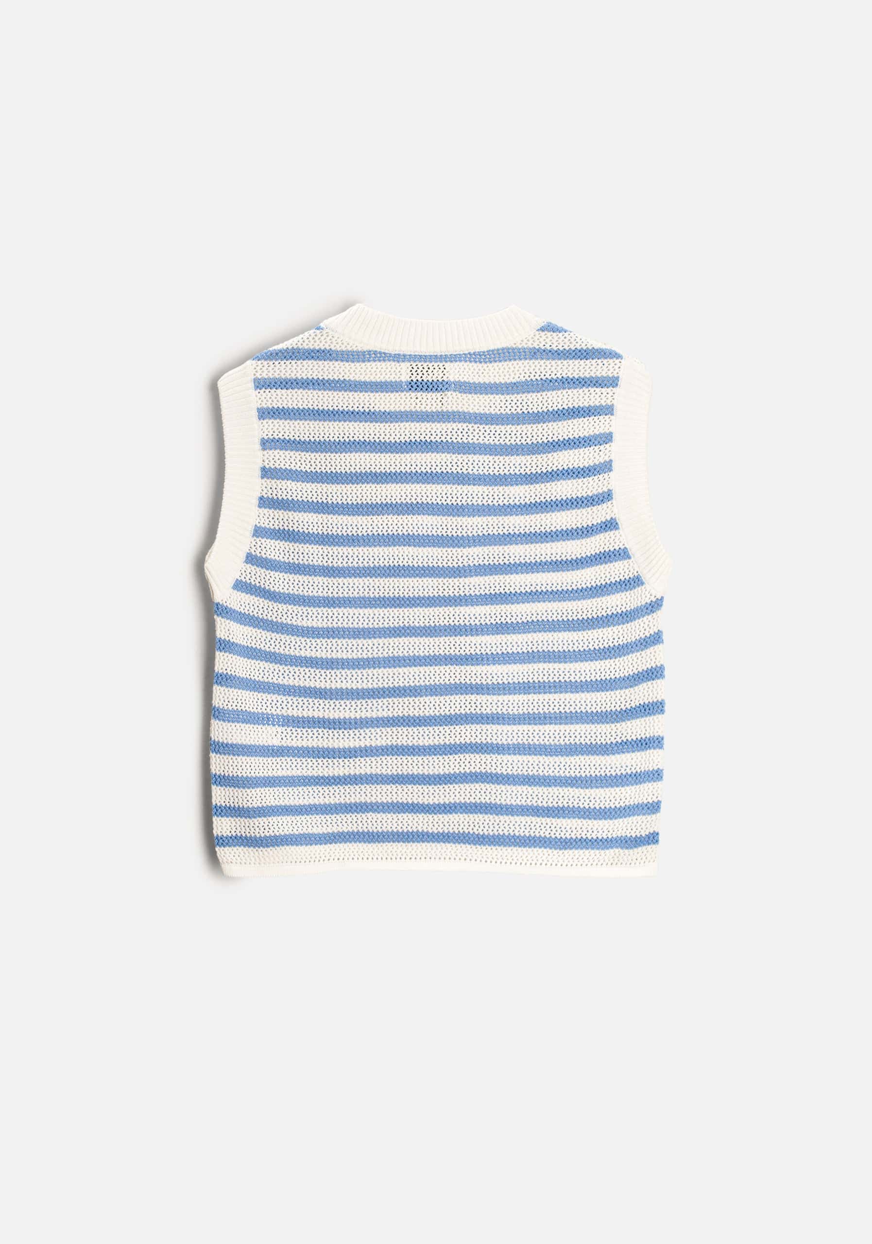 Camiseta M Serena Rayas Azul-Marfil - miniatura 4