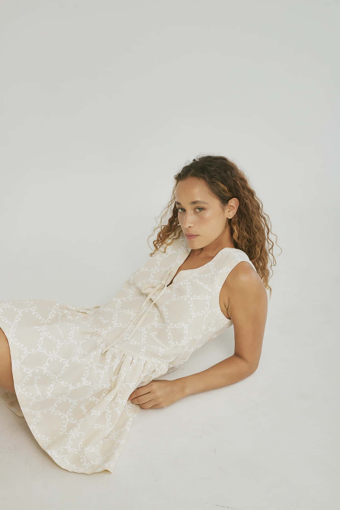 Vestido Azúcar Mantel Crudo