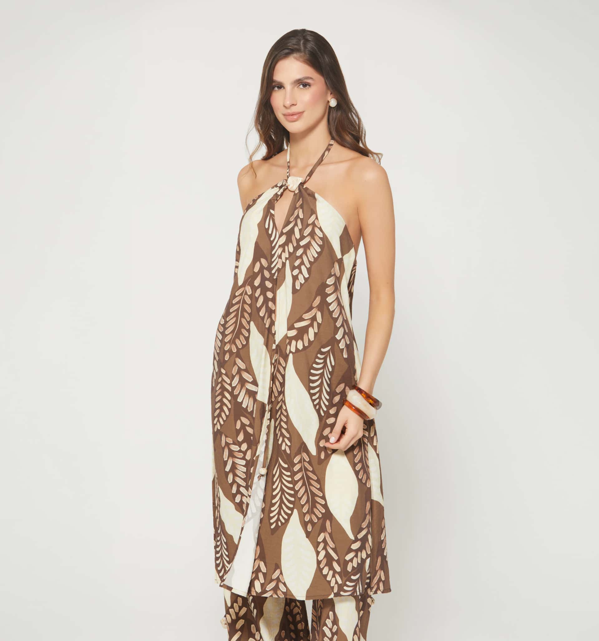 Bluson halter maxy largo