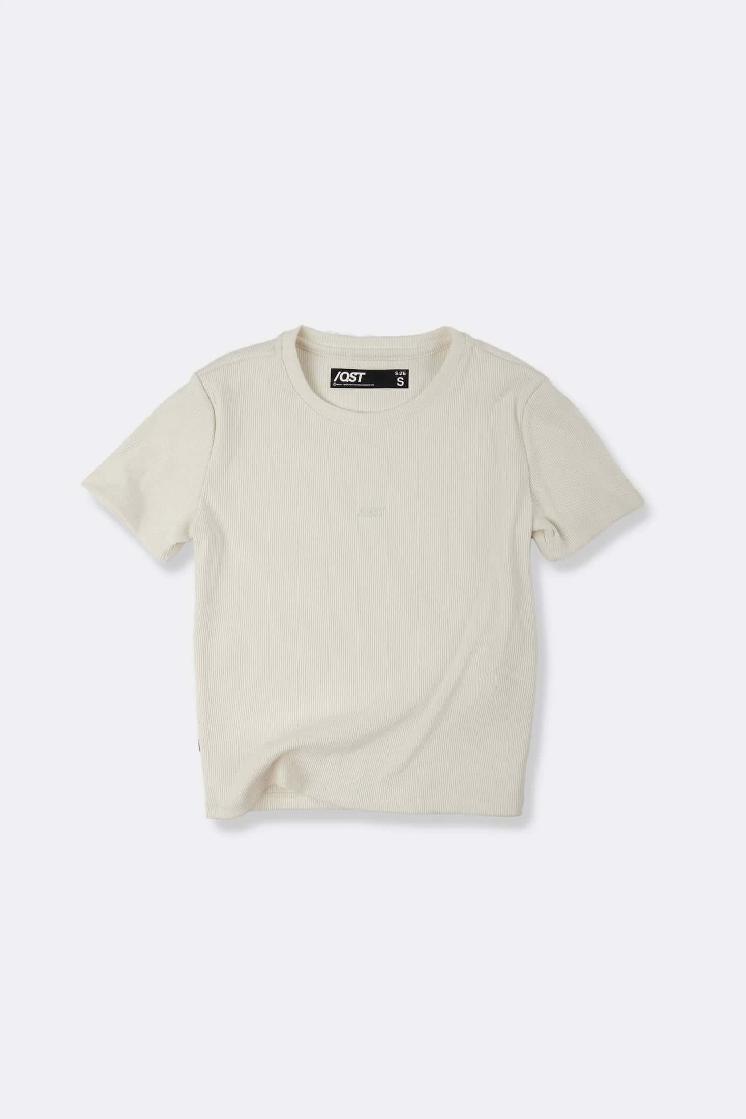 CAMISETA MANGA CORTA COLOR IVORY
