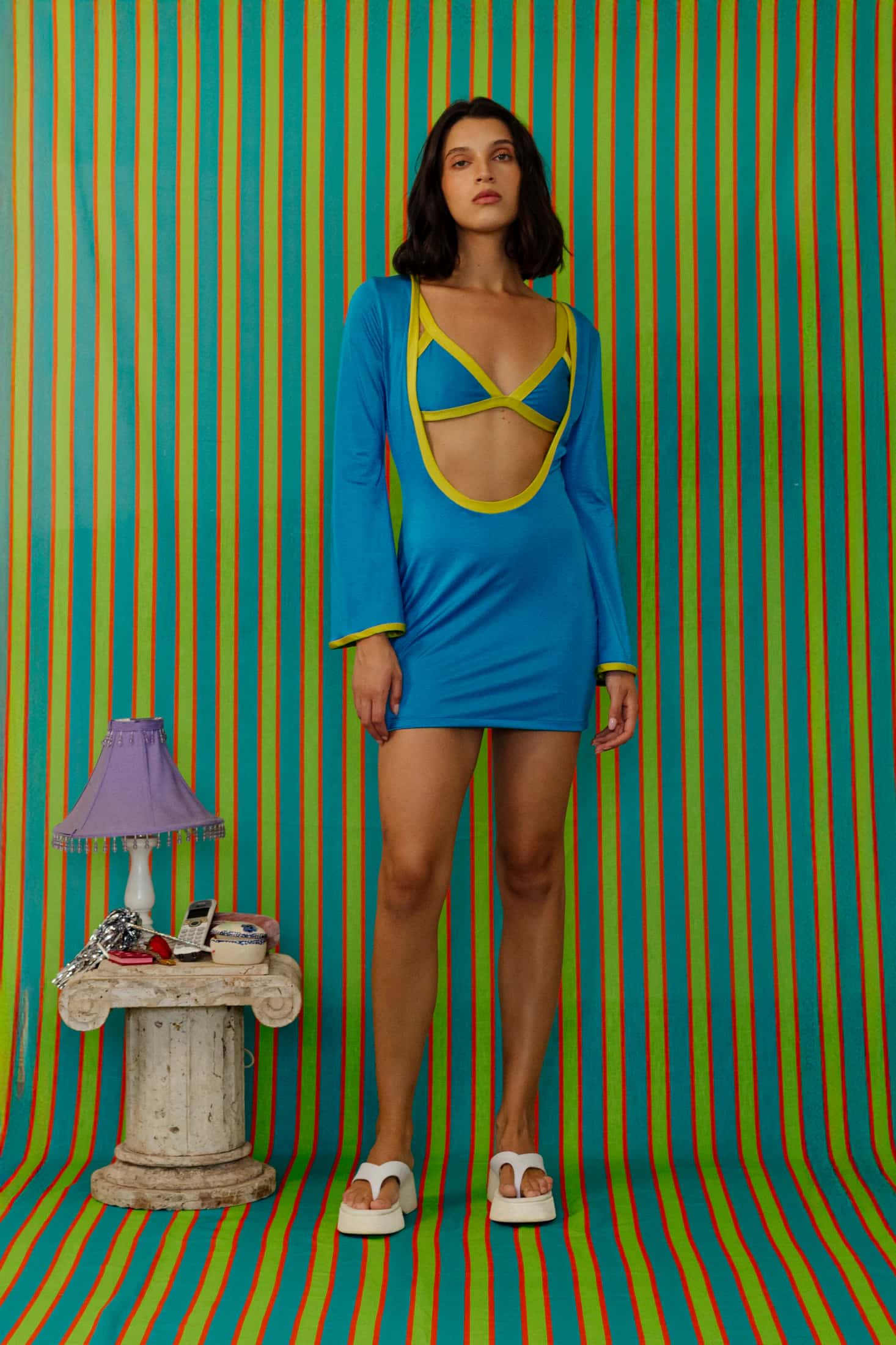Lallywood Dress In Aqua