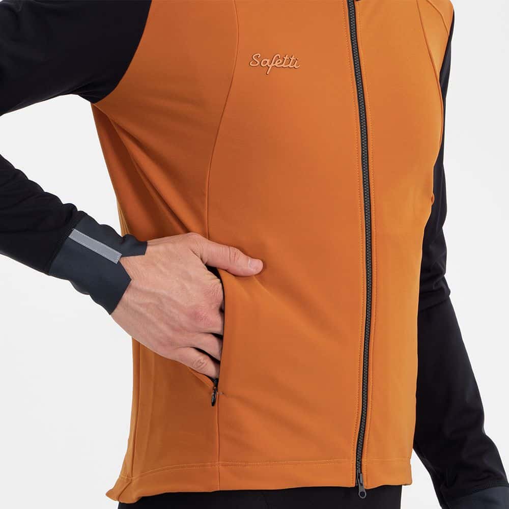 CHAQUETA CICLISMO THERMALTECH ORANGE UNISEX - miniatura 10