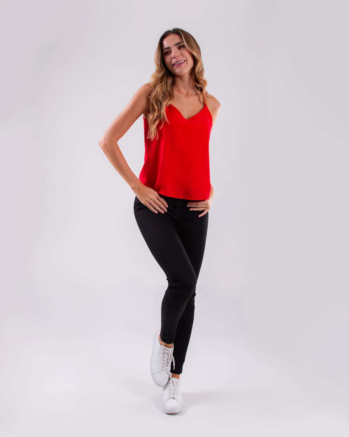 Blusa roja para mujer