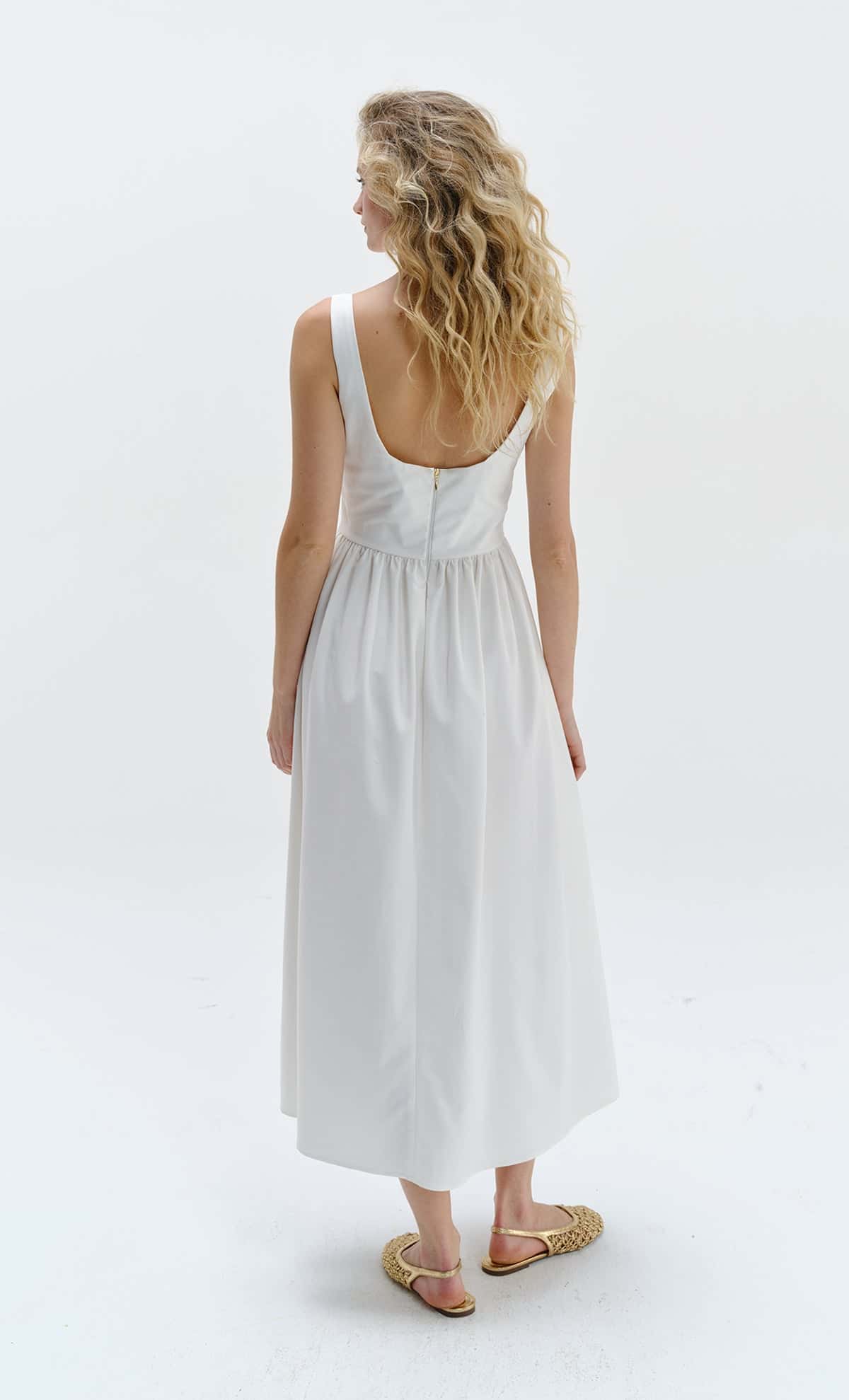 Vestido midi Mossy Ivory - miniatura 2