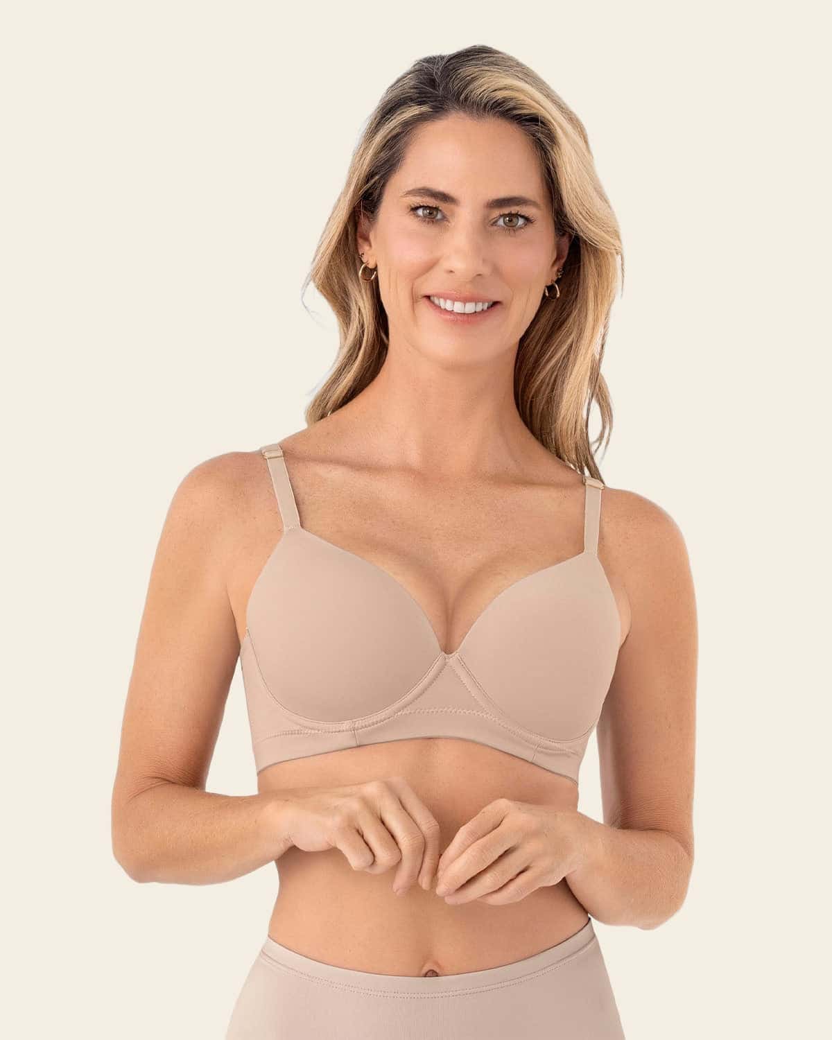 Brasier de realce suave y buen cubrimiento en espalda
