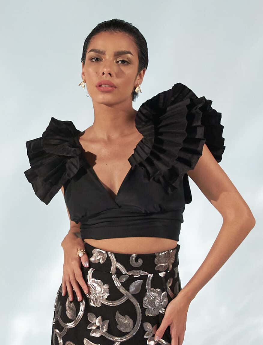 Crop Top Nao Negro - miniatura 2