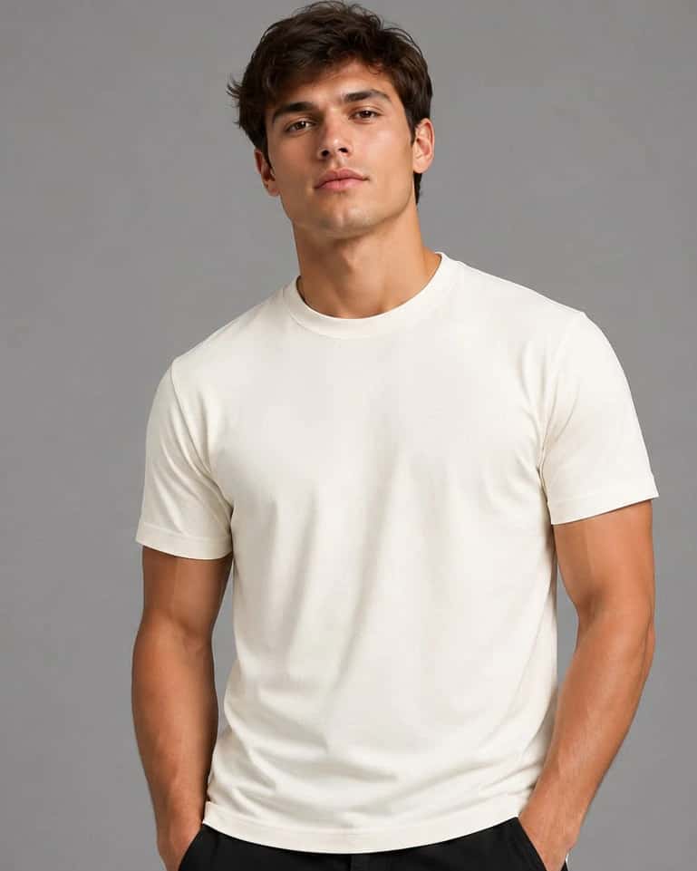 Camiseta Basica Holanda Blanco Hueso