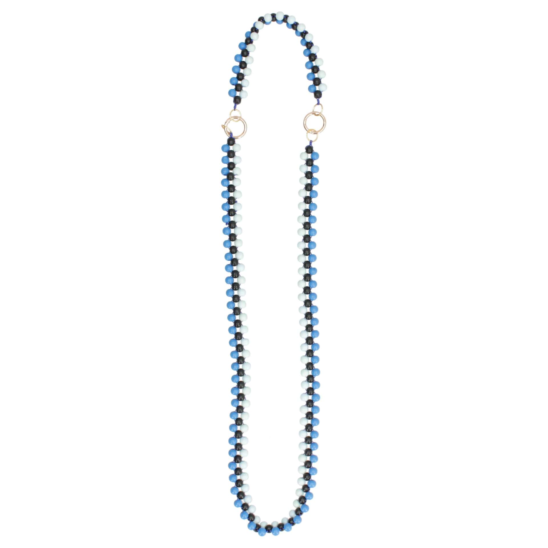 Strap Viajero En Chaquira De Madera - Luna Oscura