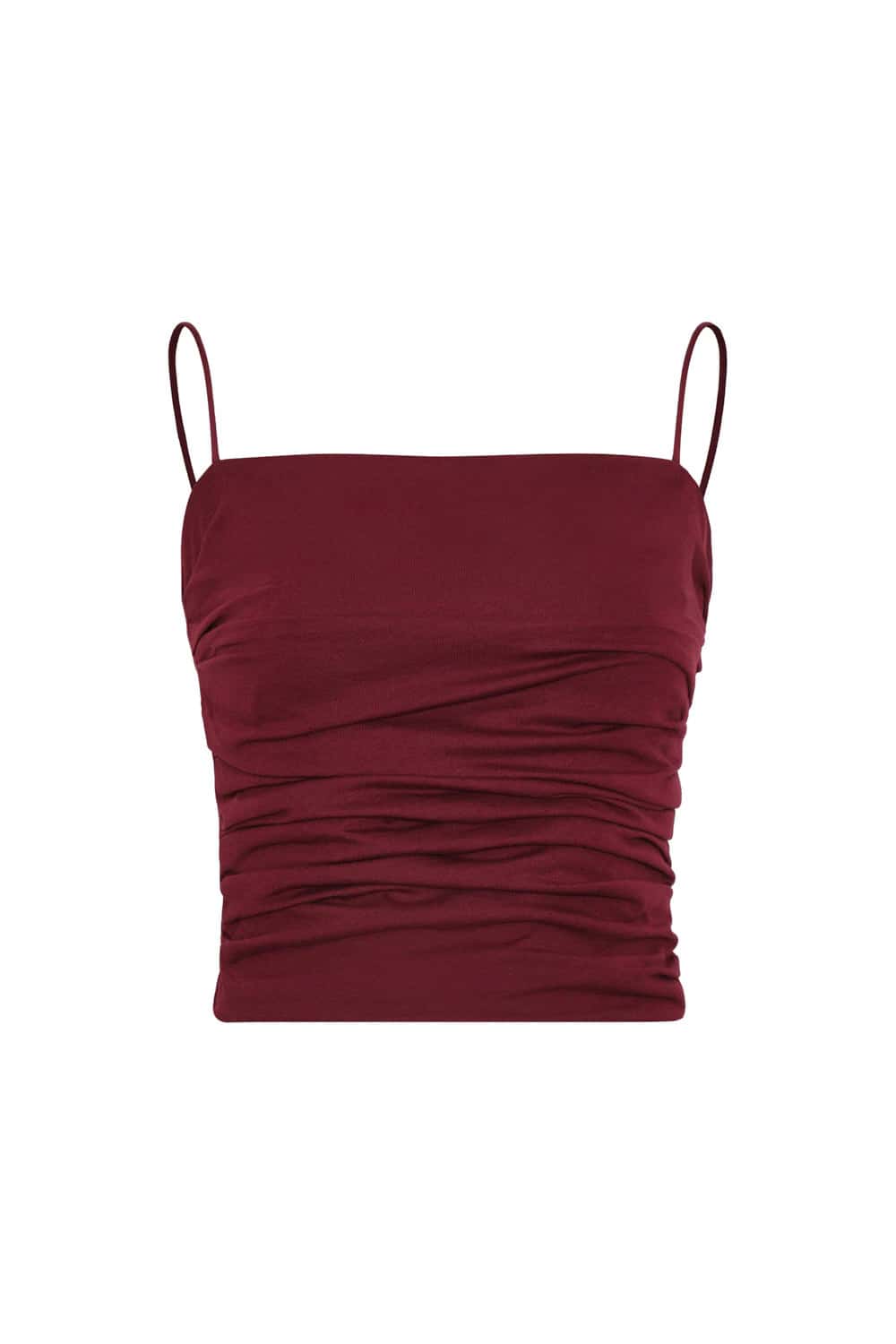 Crop top pearl vinotinto - miniatura 1