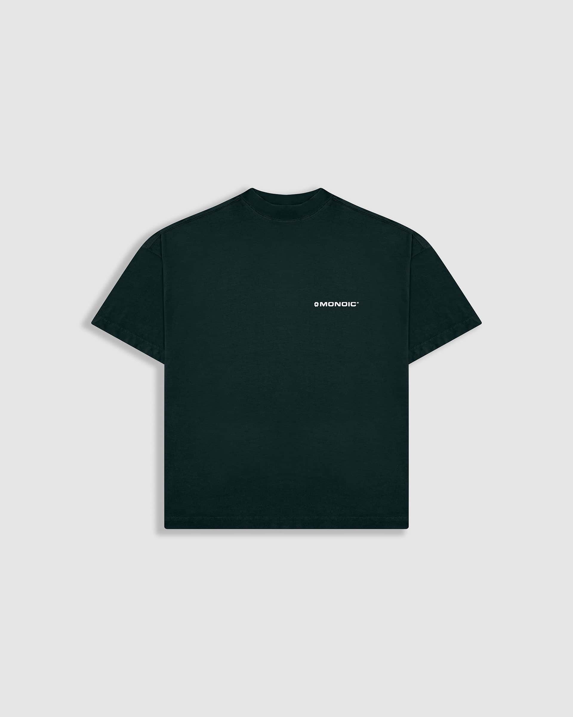 Camiseta Boxy Fit Básica V4 - Forest Green