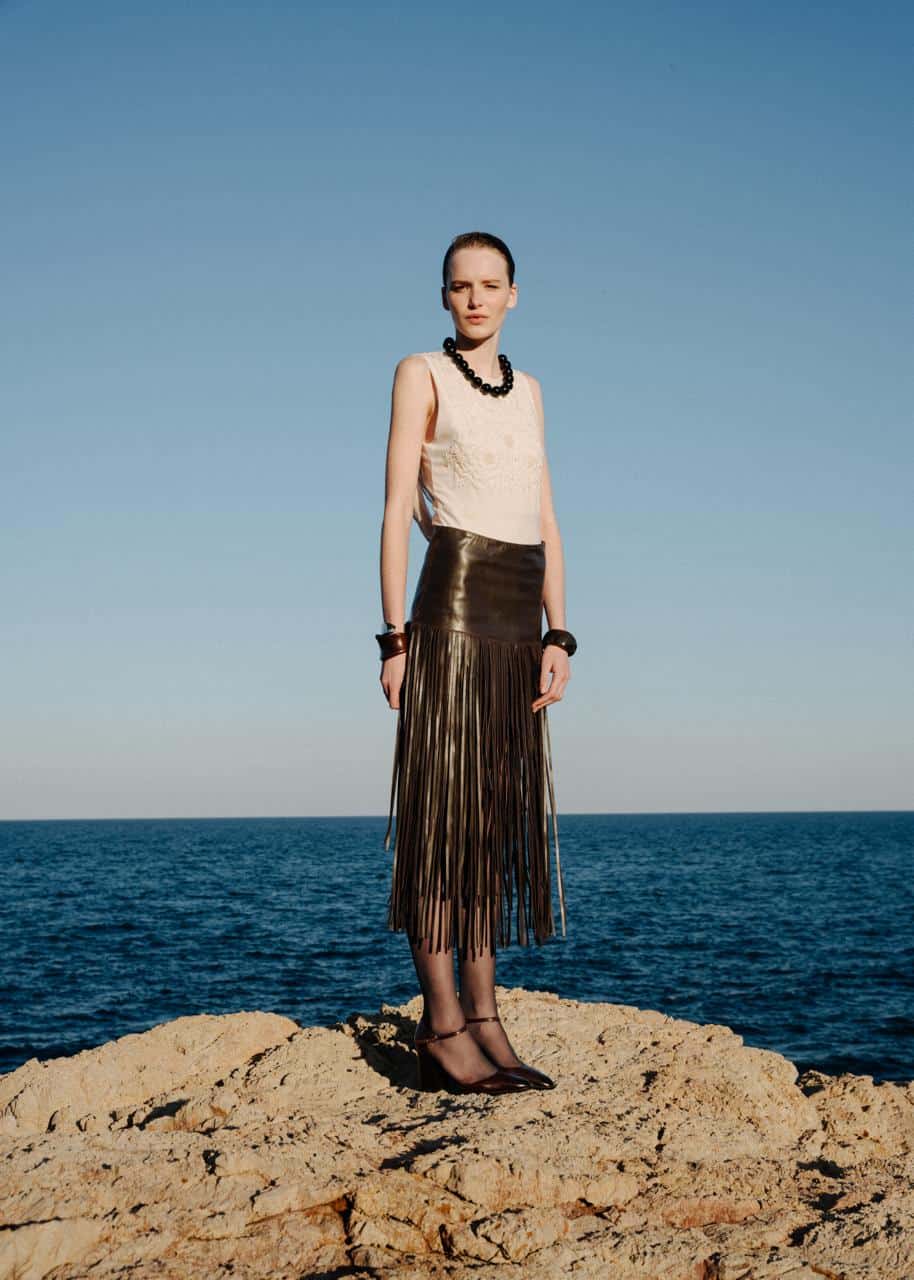 "LA SOMBRA" FRINGE SKIRT (PRE-ORDER) - miniatura 2