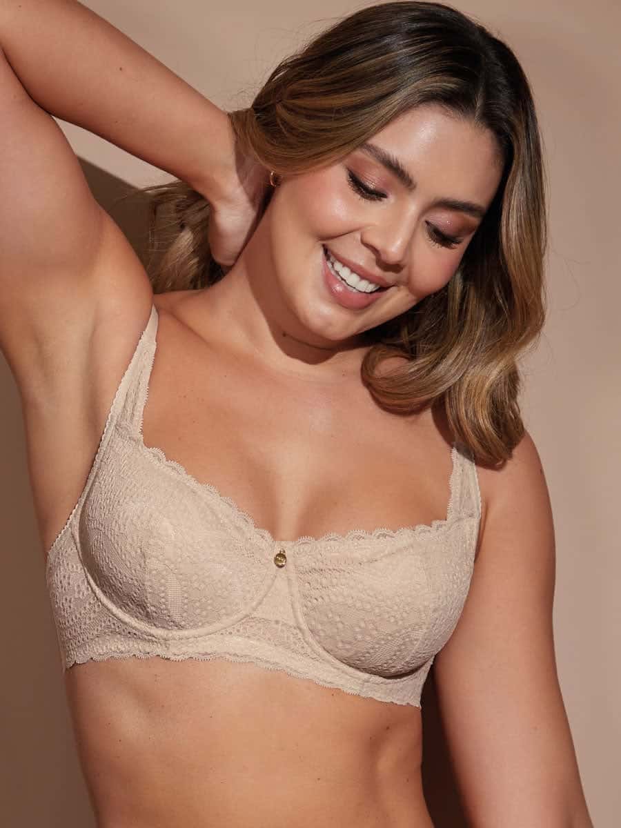 Brasier Balconette Encaje Perla