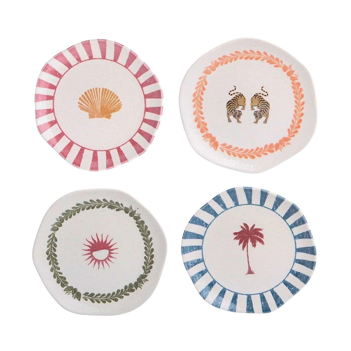 Set 4 Platos Postre Corona x Malai 19.8cm