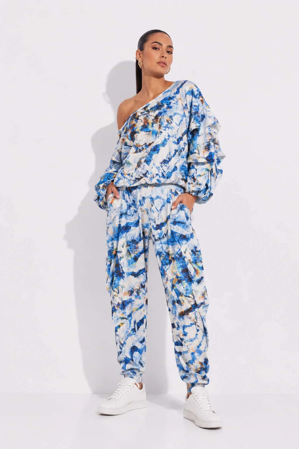 Pantalon Minerva Plumas Azul - miniatura 1