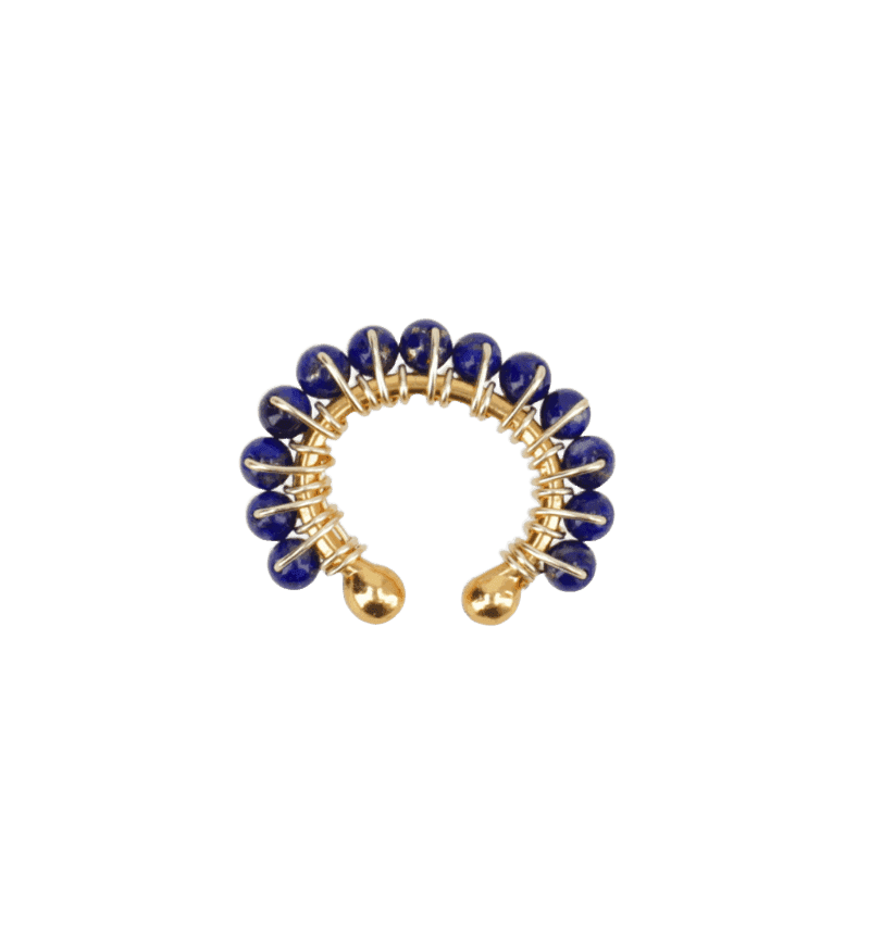 Ear Cuff de Lapislázuli Grande