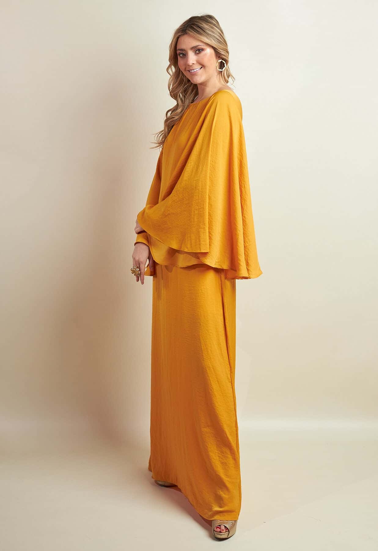 Vestido Damara Mostaza - miniatura 3