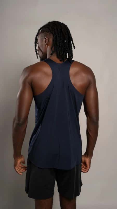 Tank side cuts Navy - miniatura 2