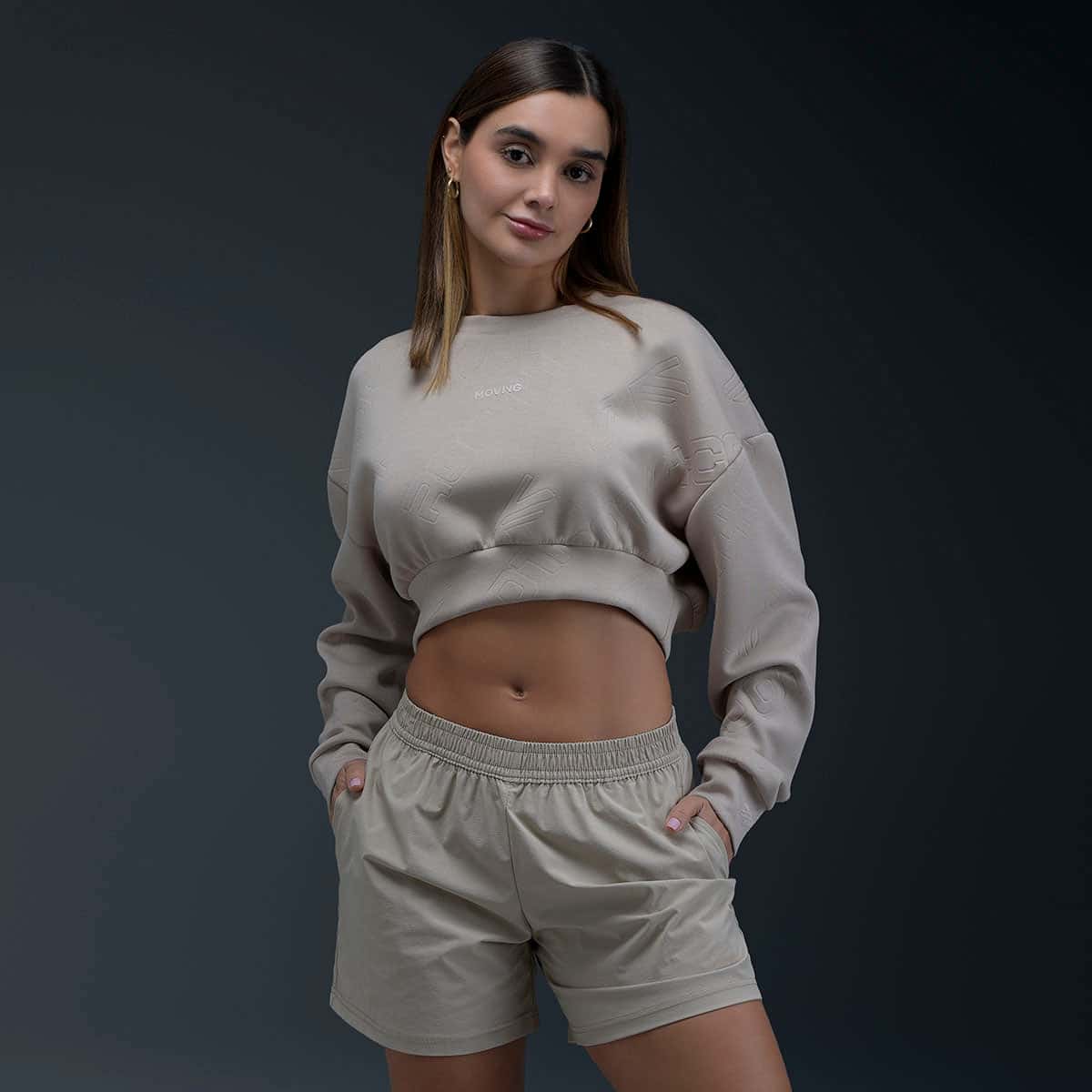 Saco Deportivo Beige Mujer