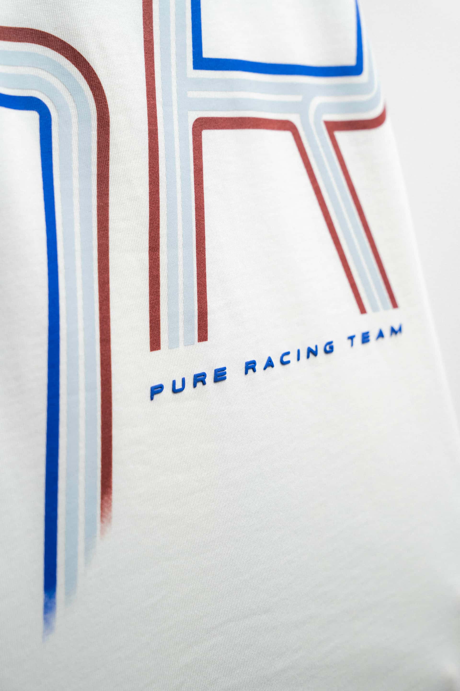 Overdrive Ivory Racing Lines T-Shirt - miniatura 7