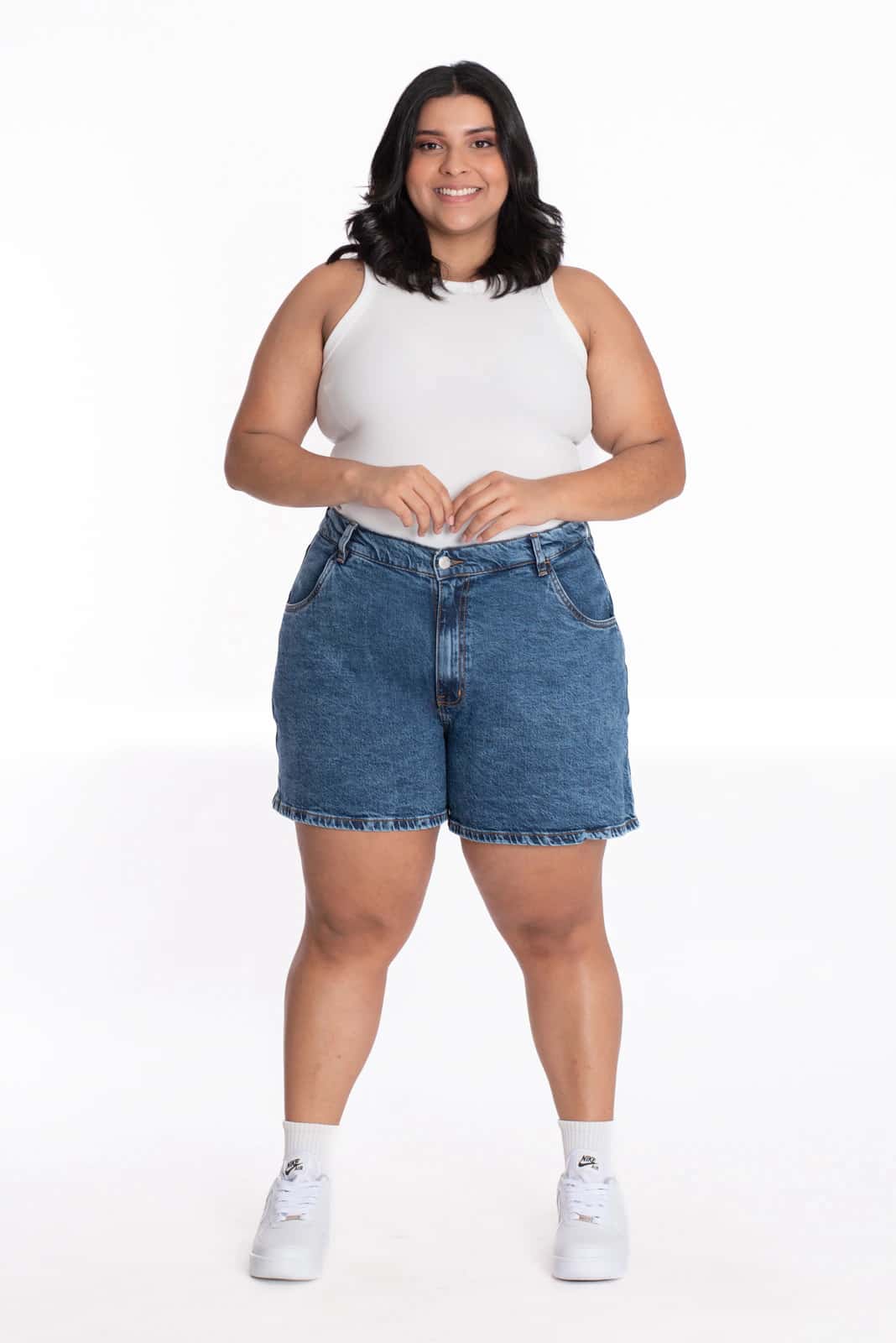 Short Denim Azul Medio 457