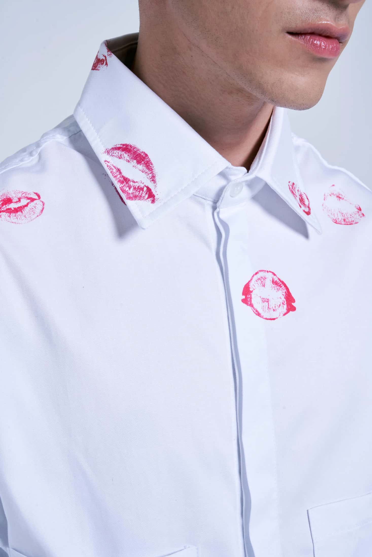 TOO MUCH IRONY! WHITE OVERSHIRT - miniatura 8