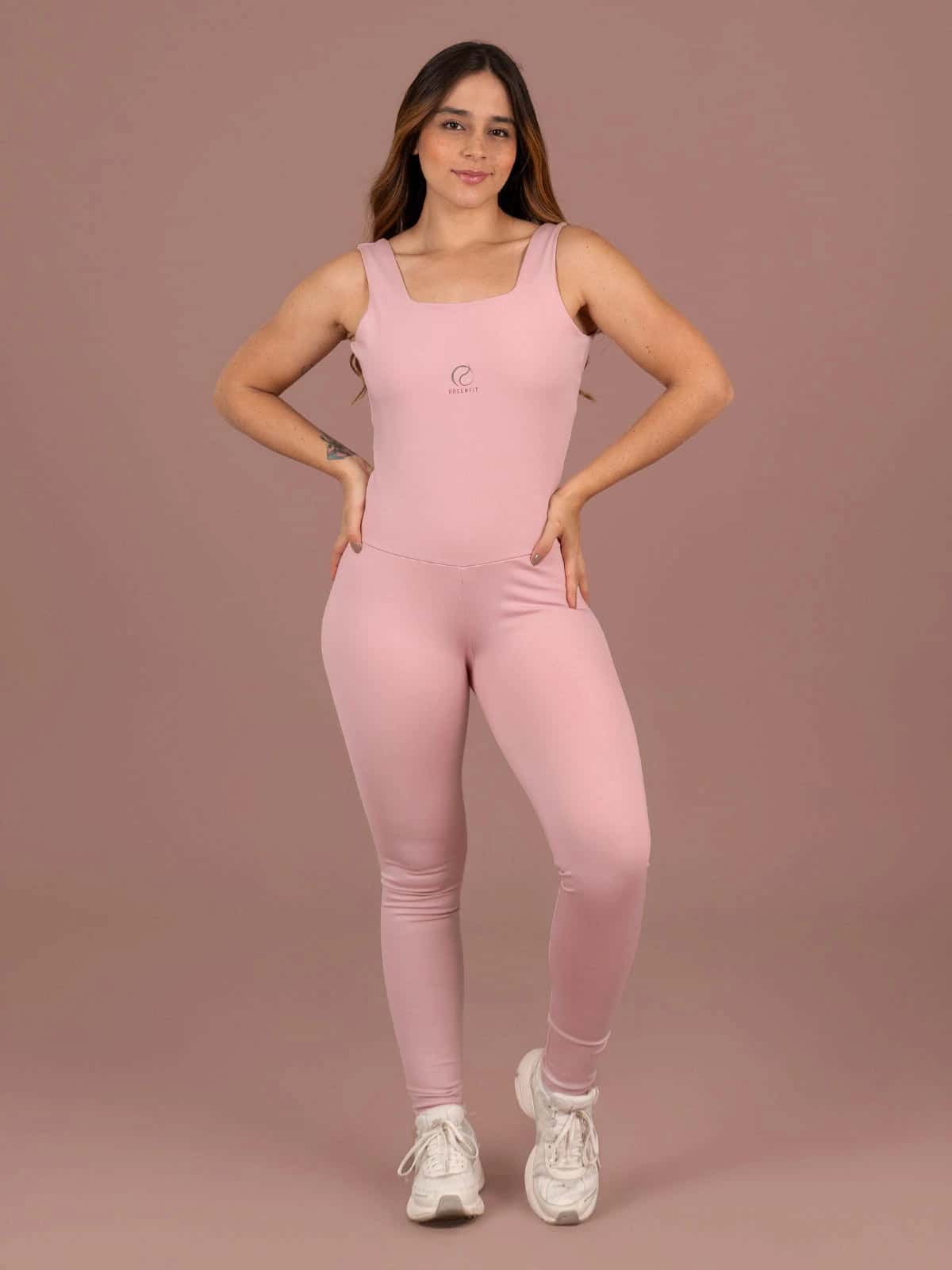 Retro enterizo rosa