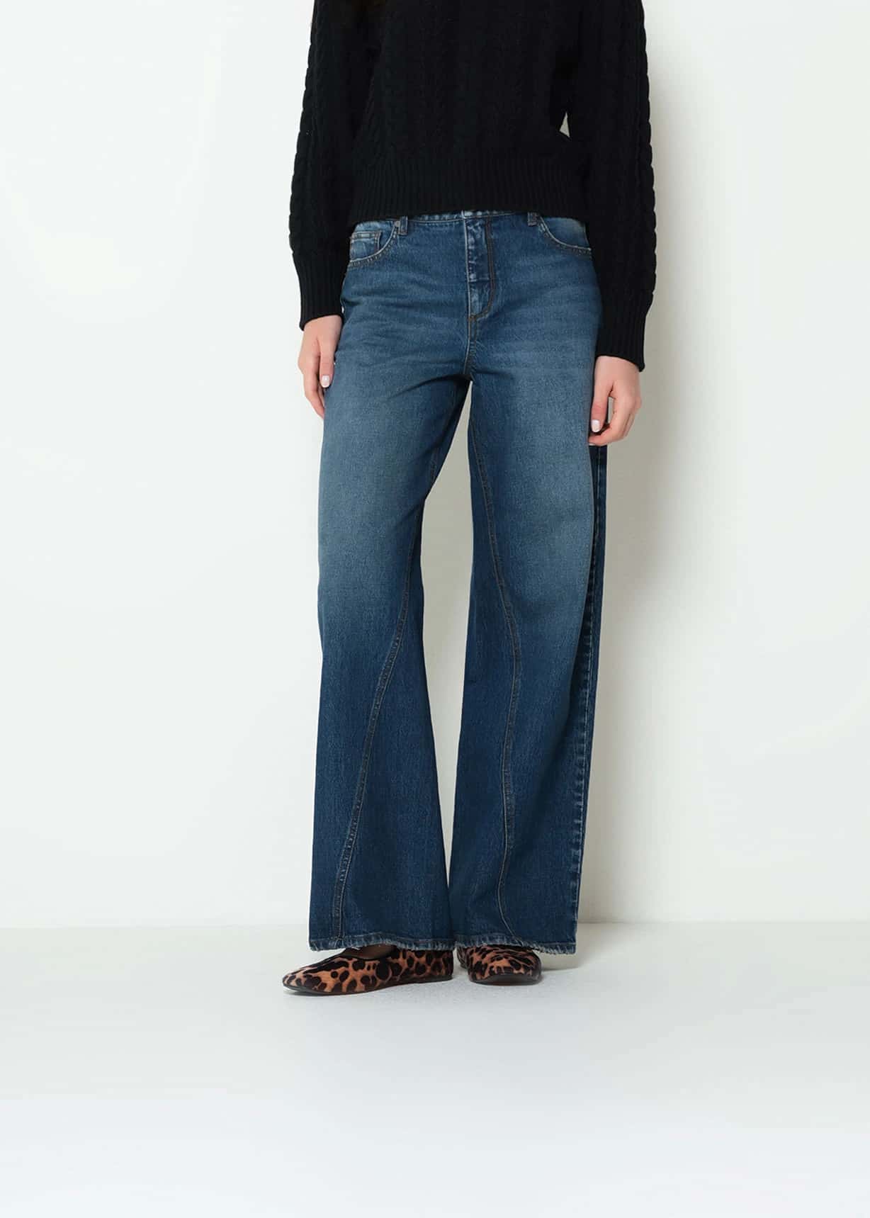 Jean Wide Leg Tiro Bajo