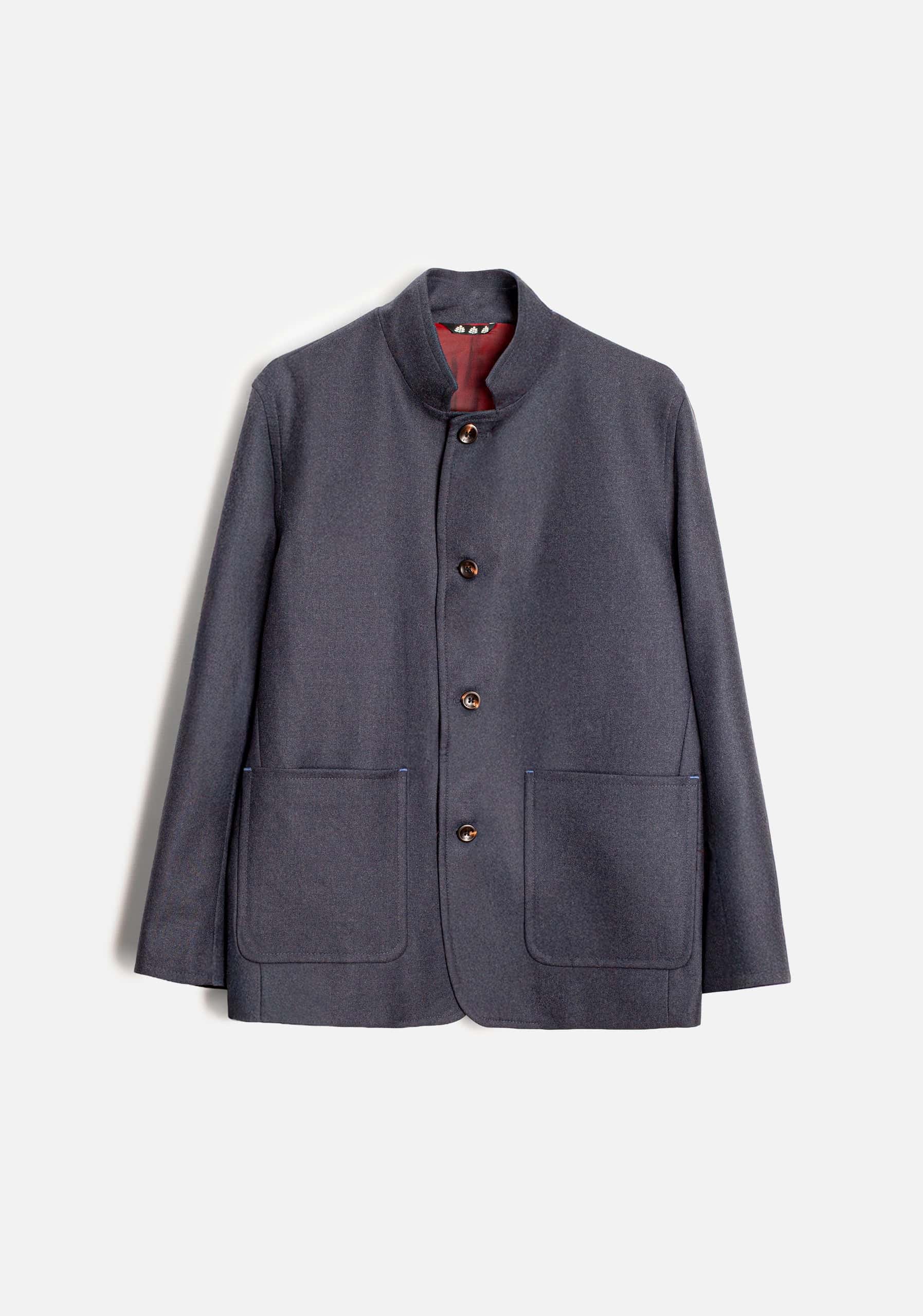 Chaqueta H Walt Lana Azul - miniatura 1