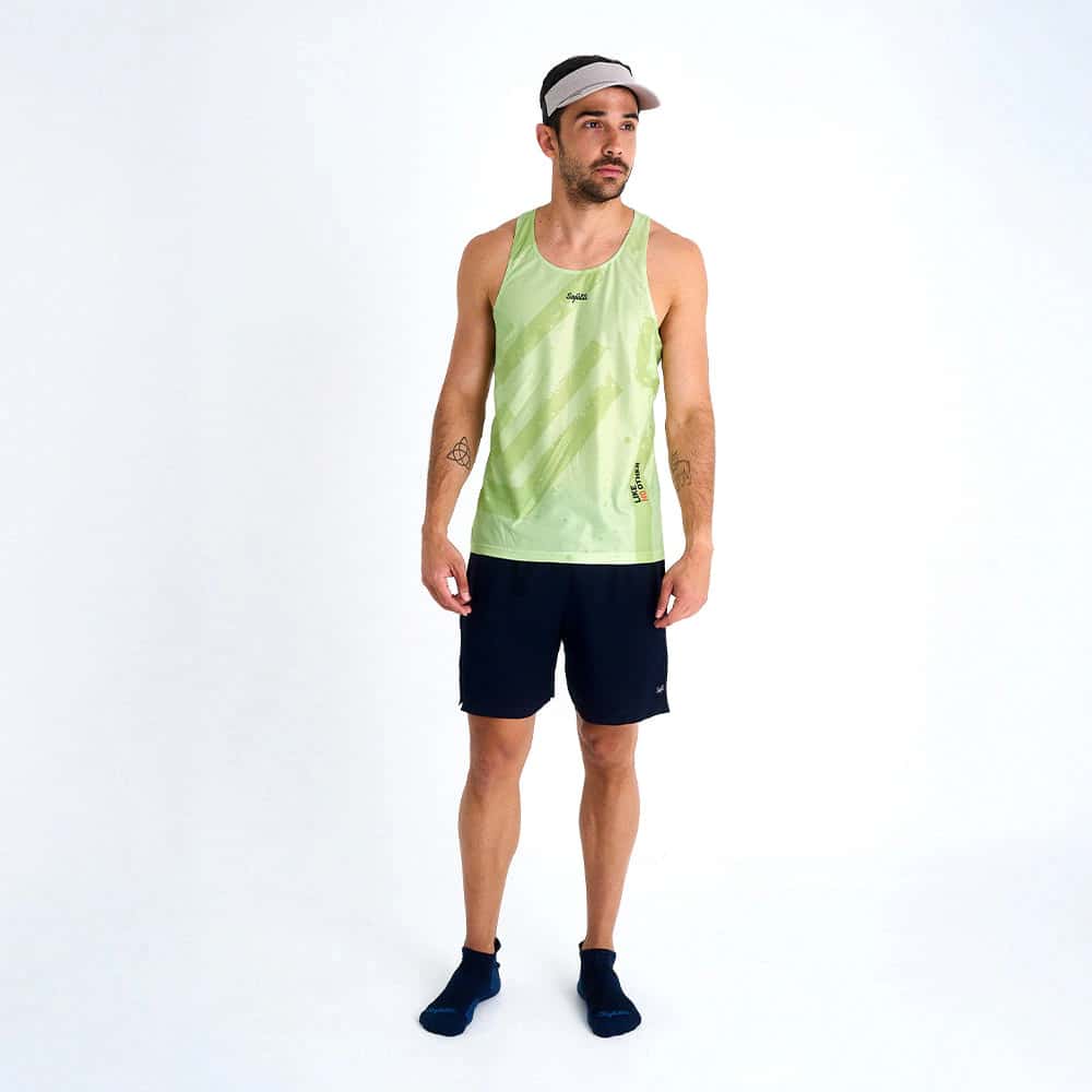 CAMISETA RUNNING MANGA SISA ENGRAVED YELLOW PARA HOMBRE - miniatura 1