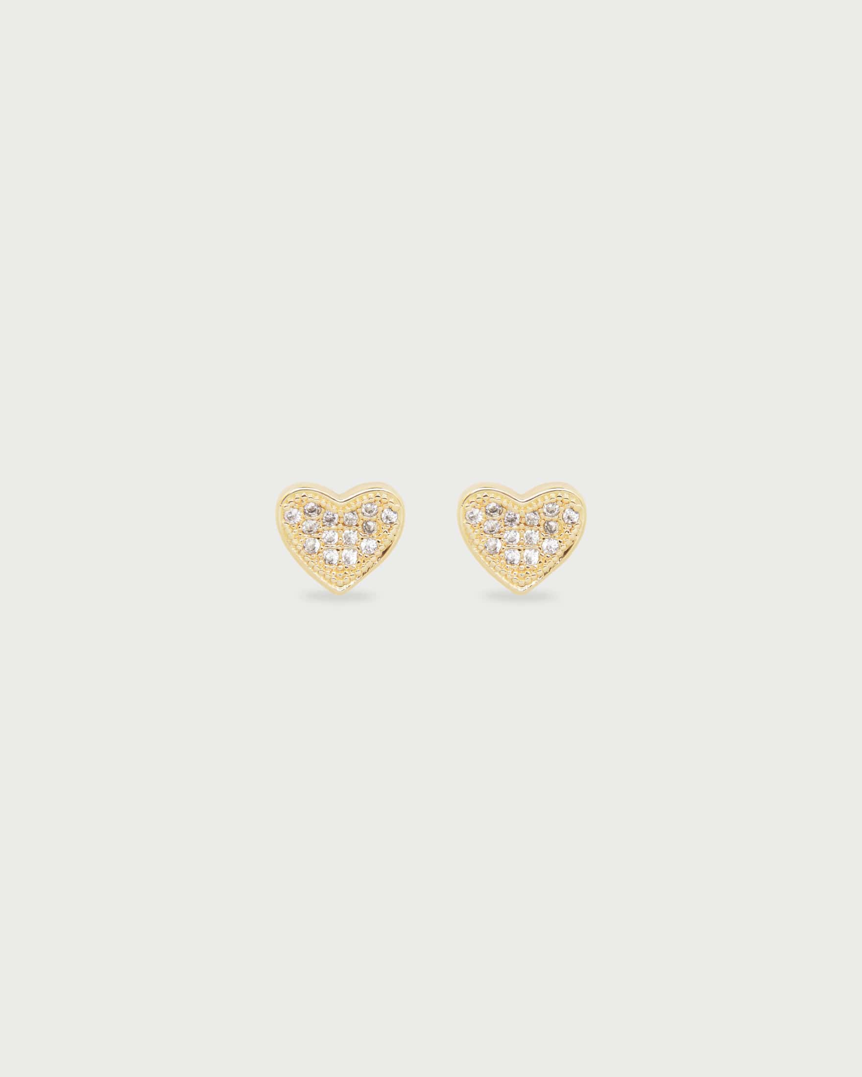 Aretes Corazón Mini Cristales