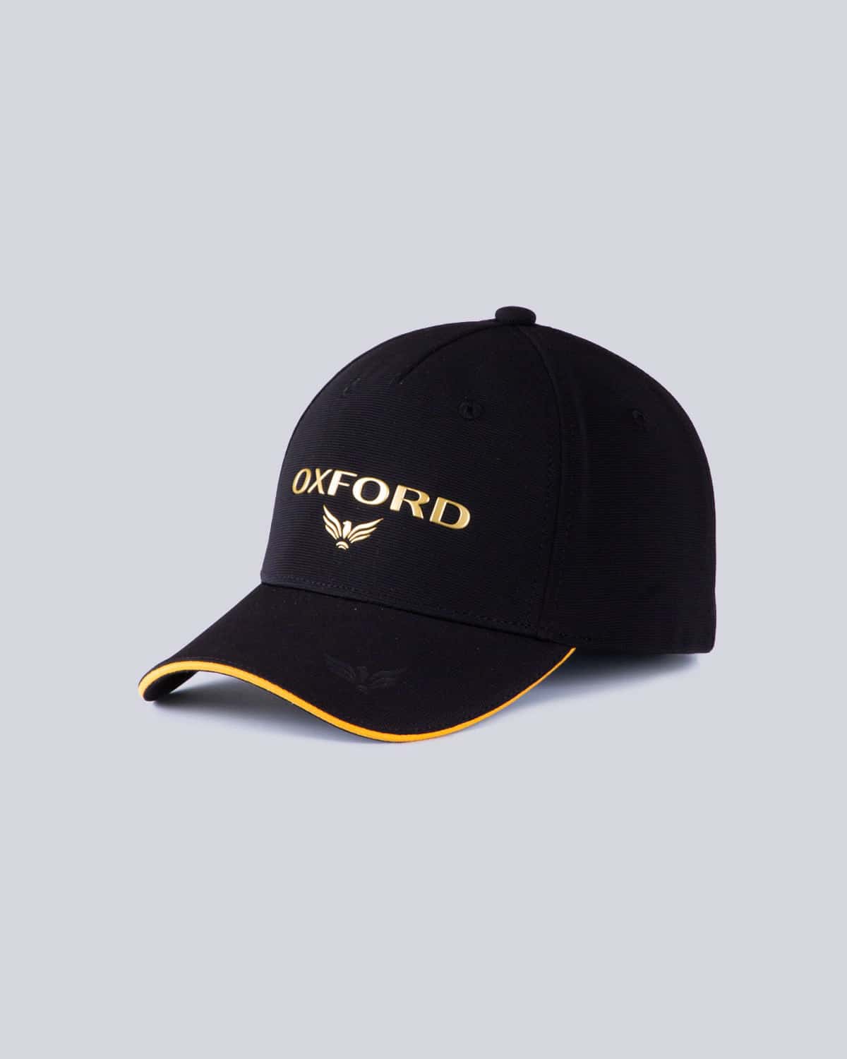 Gorra negra estampado frontal