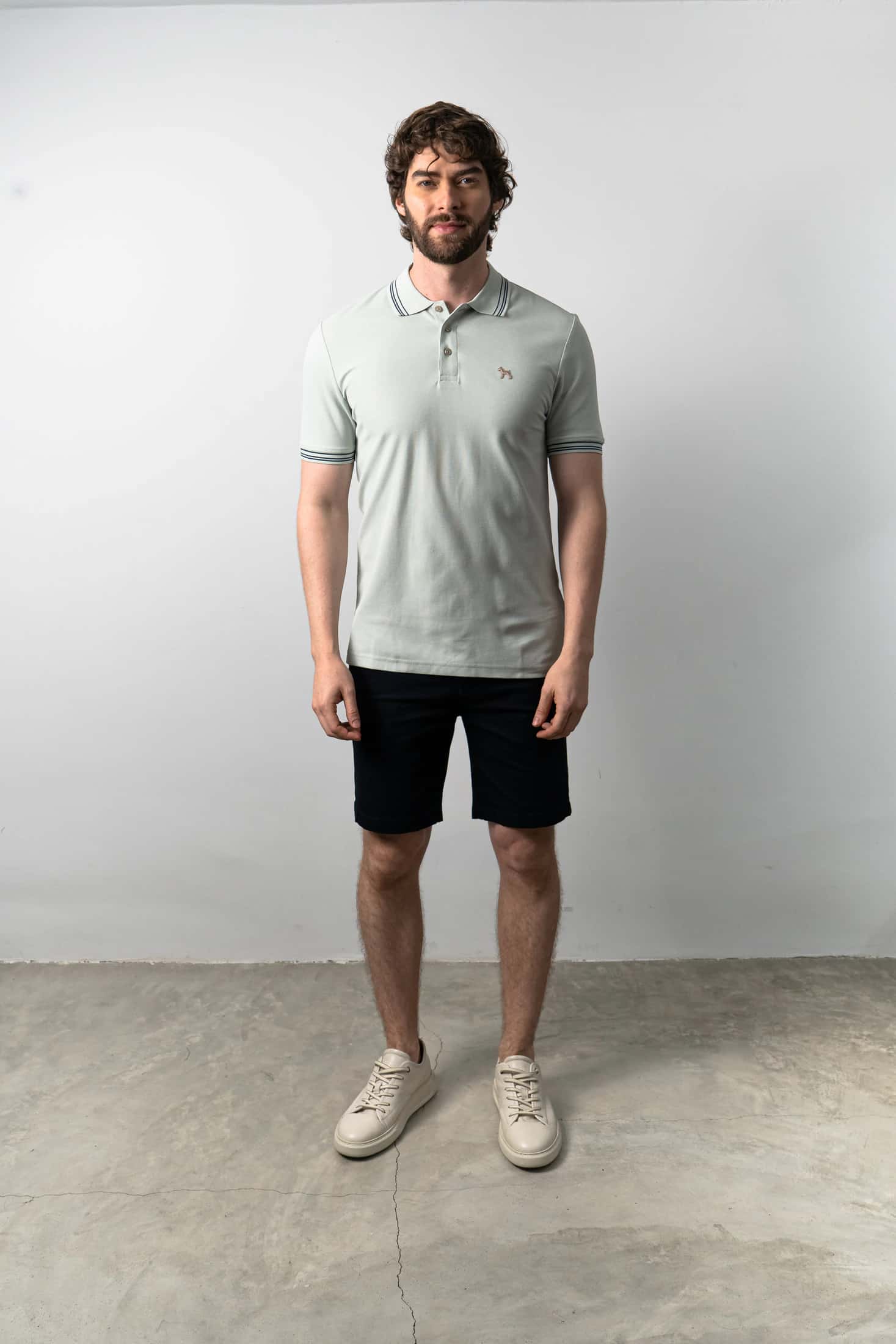 Polo Básica Gris Verdoso