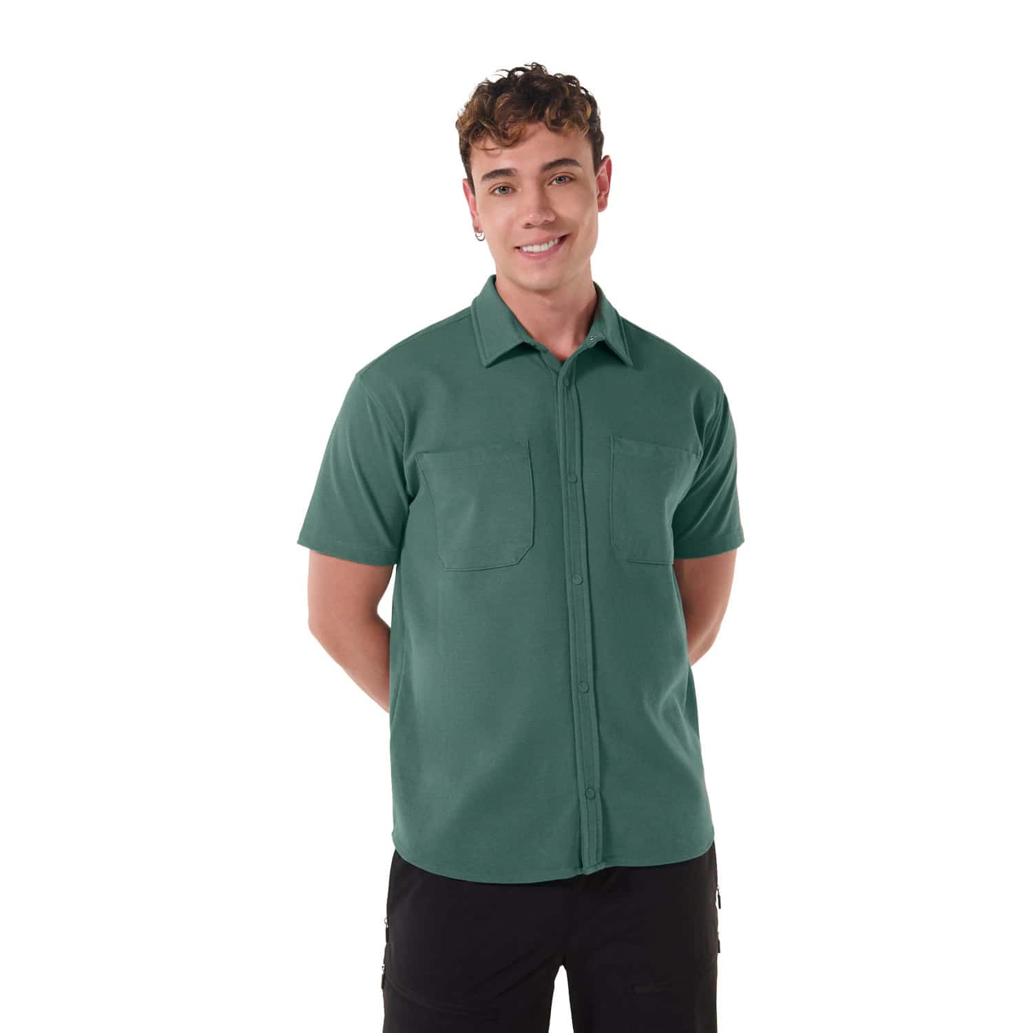 Camisa Manga Corta para Hombre Melt Verde