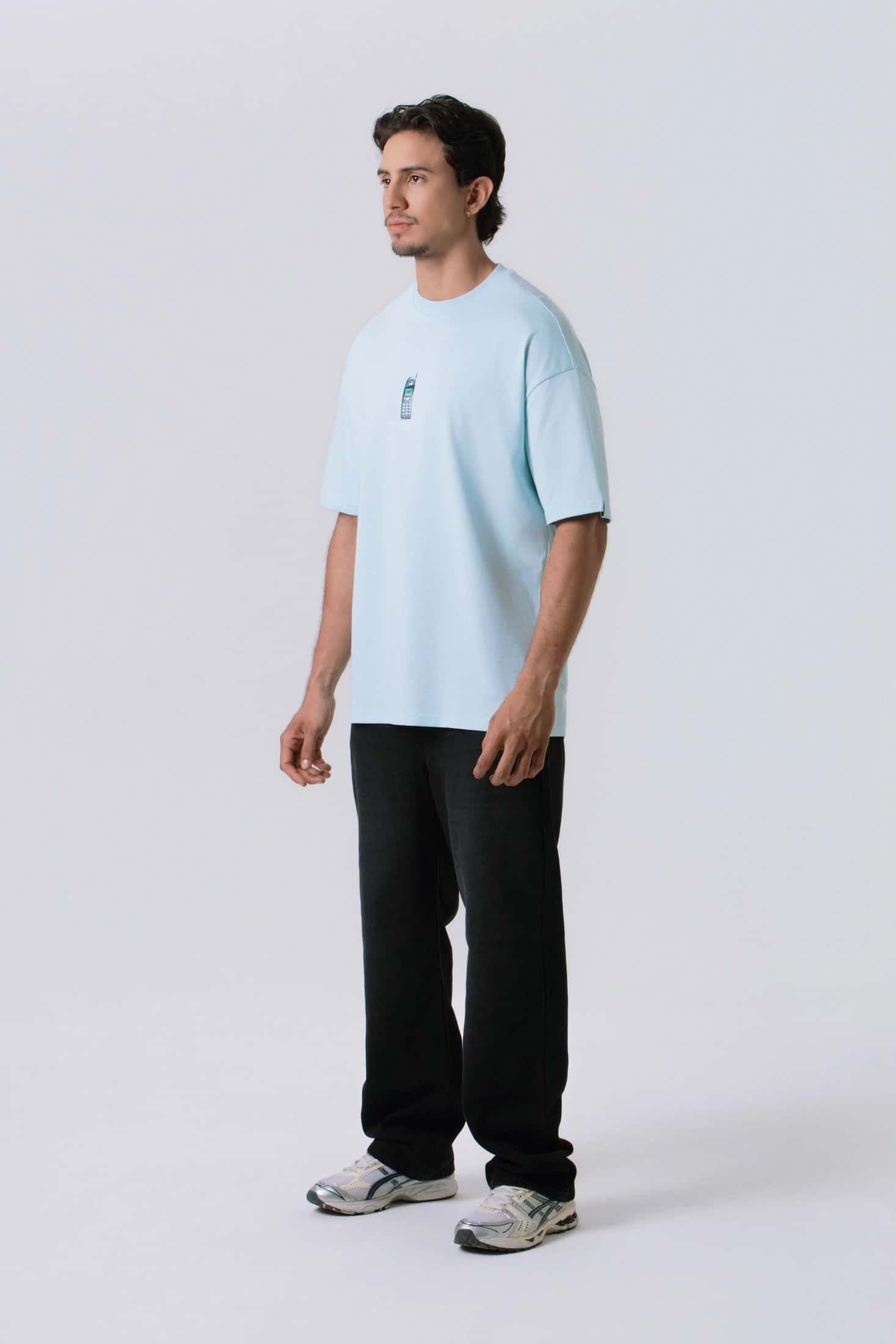 CAMISETA MANGA CORTA COLOR AZUL CLARO