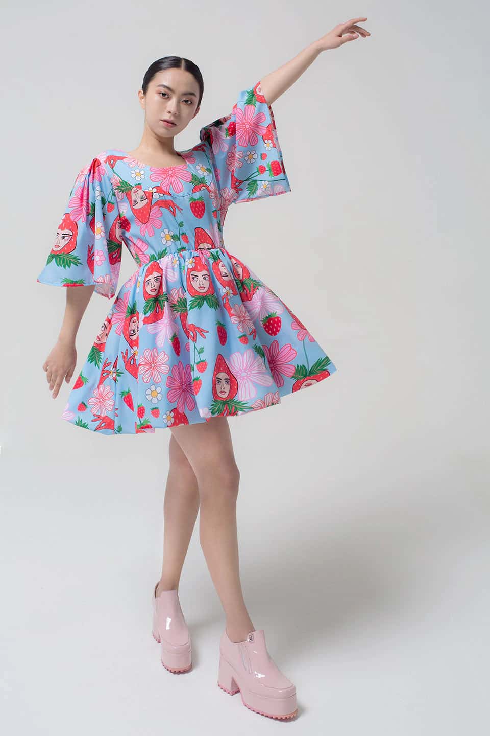 Vestido Cupcake / Ilustración Fresas con crema