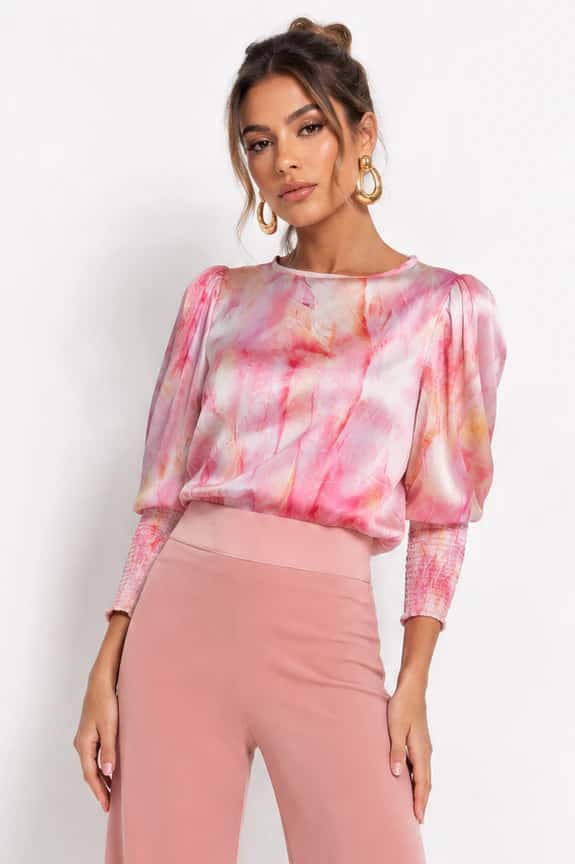 Blusa Arkansas Plumas Salmon